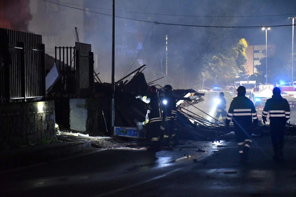 Esplosione gas a Catania
