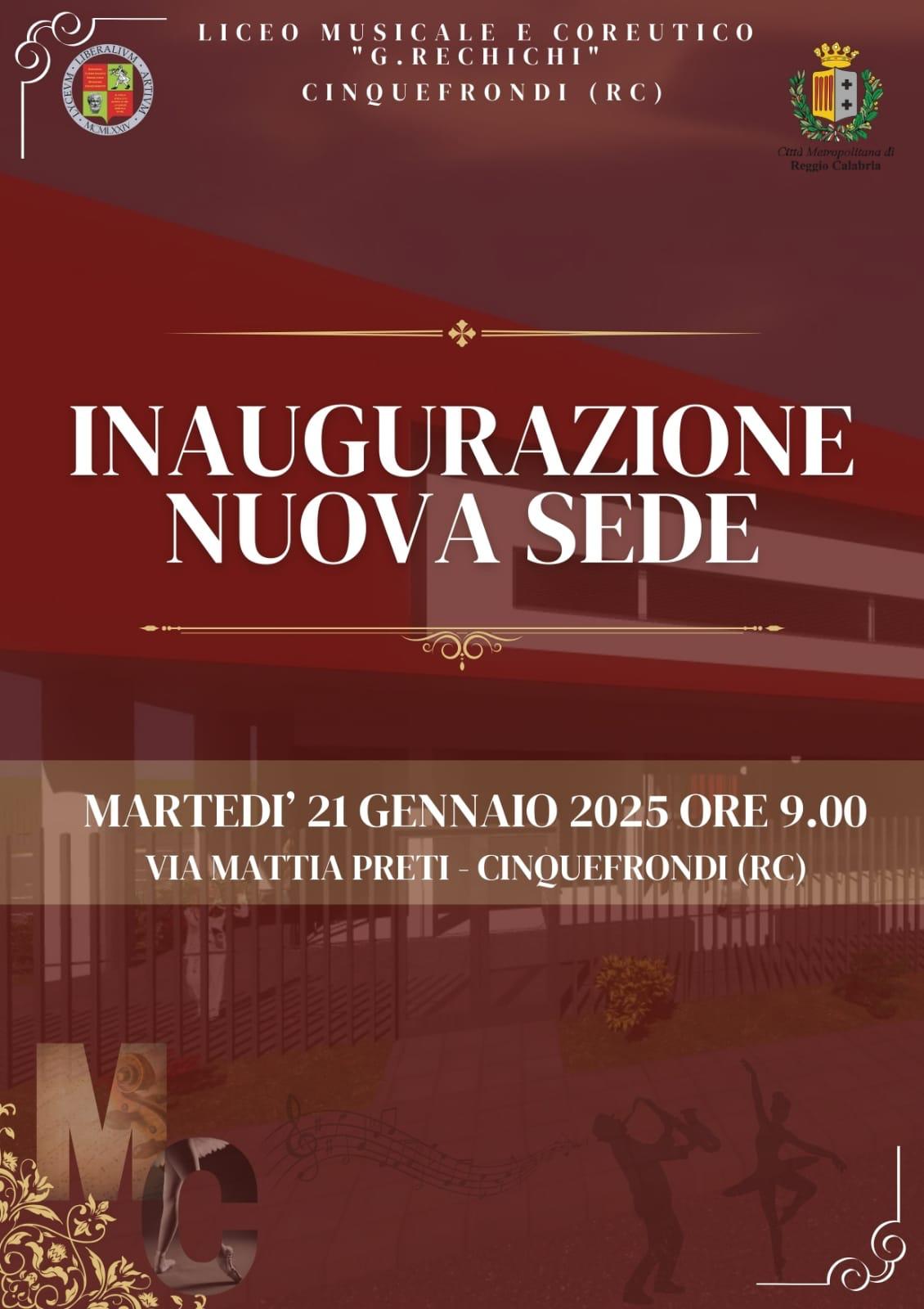 inaugurazione liceo musicale cinquefrondi