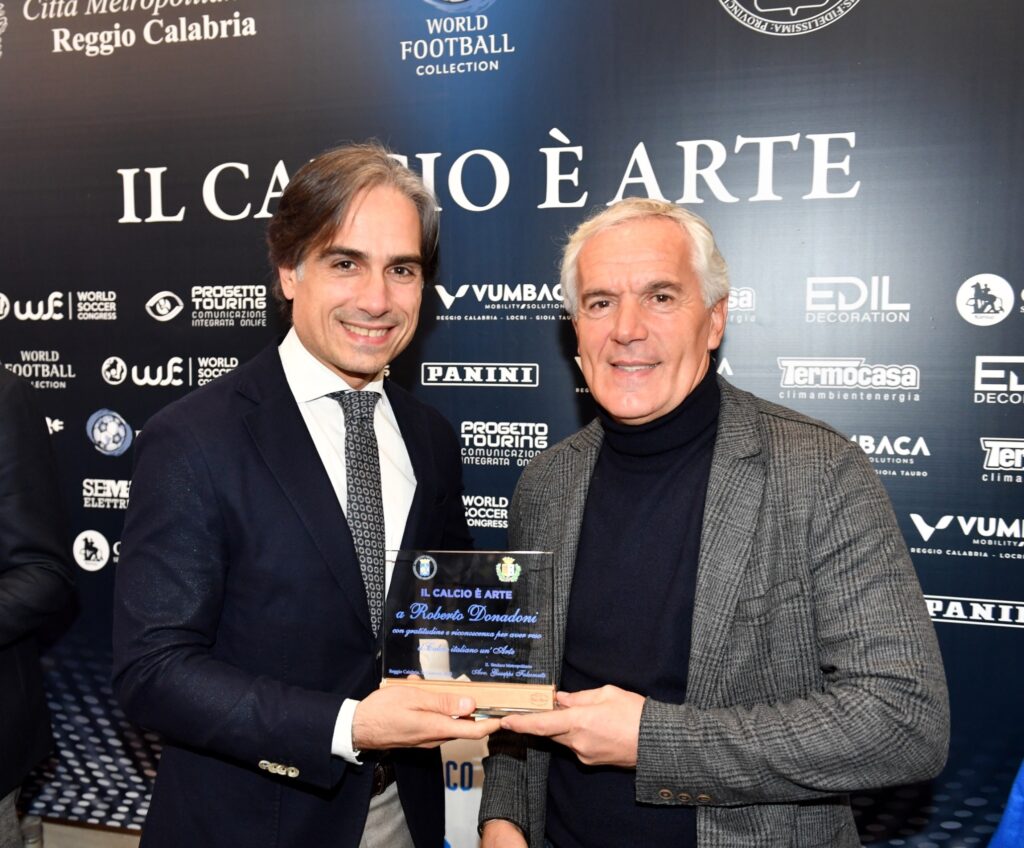 incontro calcio è arte falcomatà e donadoni