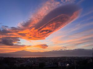 nubi lenticolari reggio calabria 10 gennaio 2024
