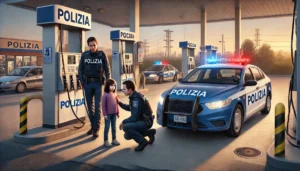 polizia bambina area servizio