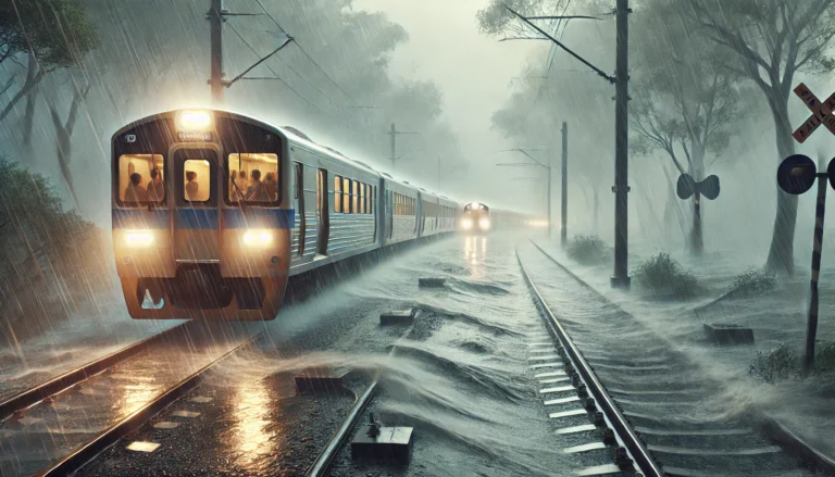 treno maltempo