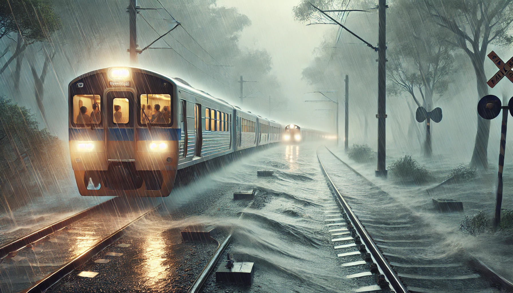 treno maltempo