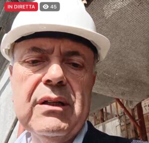 Sindaco Midili in cantiere