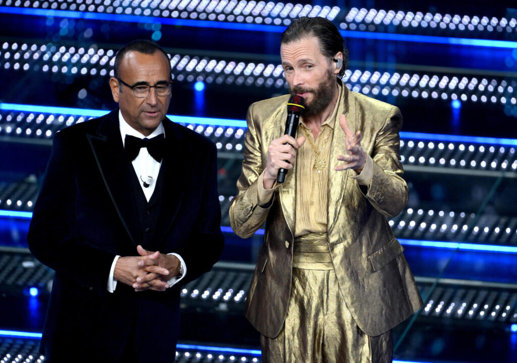 Carlo Conti e Jovanotti Sanremo 2025