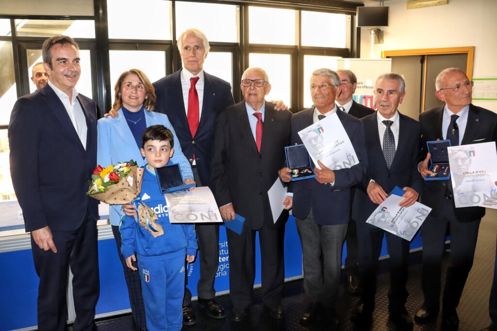 Cerimonia consegna benemerenze sportive Coni