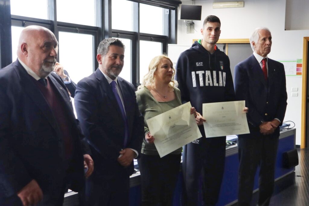Cerimonia consegna benemerenze sportive Coni