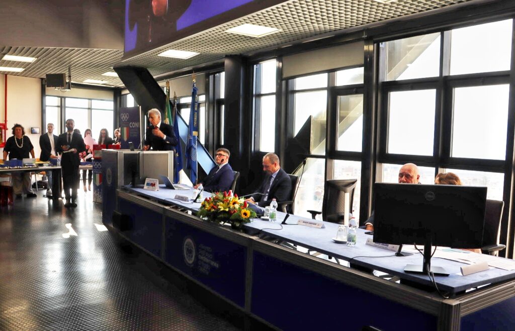 Cerimonia consegna benemerenze sportive Coni