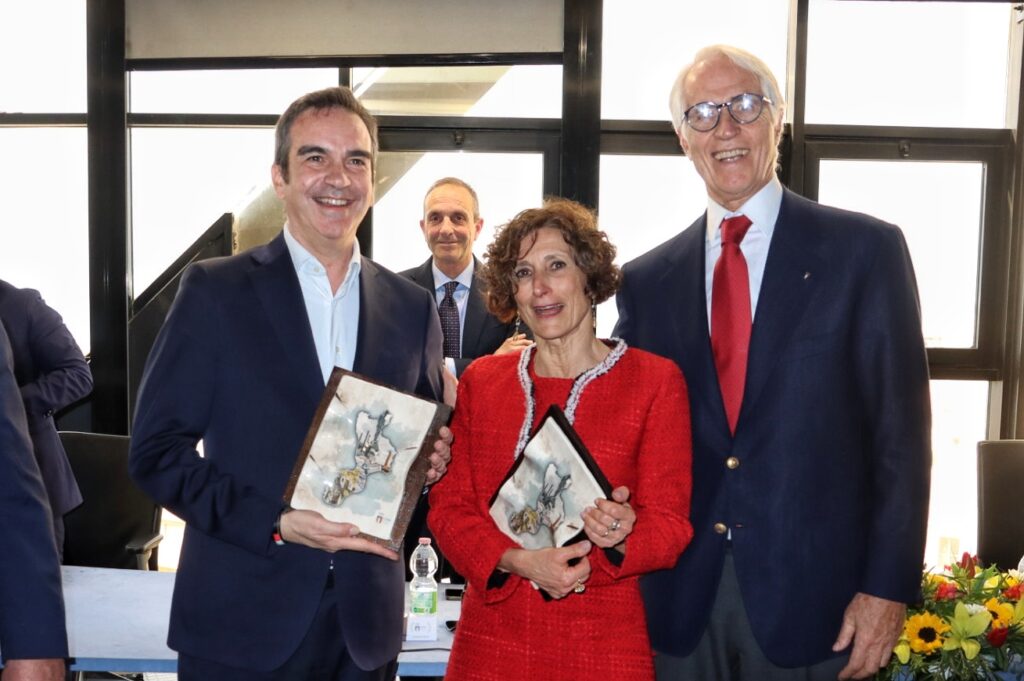 Cerimonia consegna benemerenze sportive Coni Occhiuto Prefetto Vaccaro Malagò