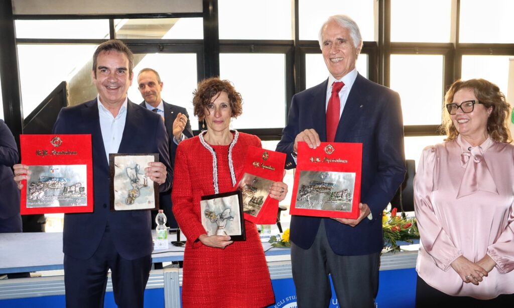 Cerimonia consegna benemerenze sportive Coni Occhiuto Prefetto Vaccaro Malagò