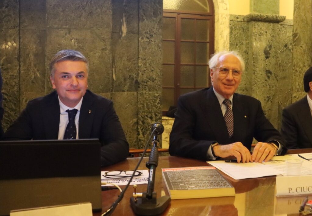 Convegno Ponte sullo Stretto Edoardo Rixi e Pietro Ciucci