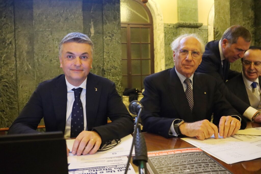 Convegno Ponte sullo Stretto Edoardo Rixi e Pietro Ciucci