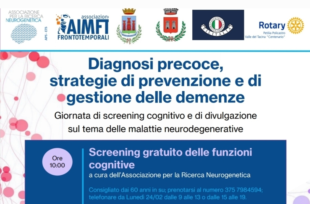 Convegno diagnosi precoce demenza