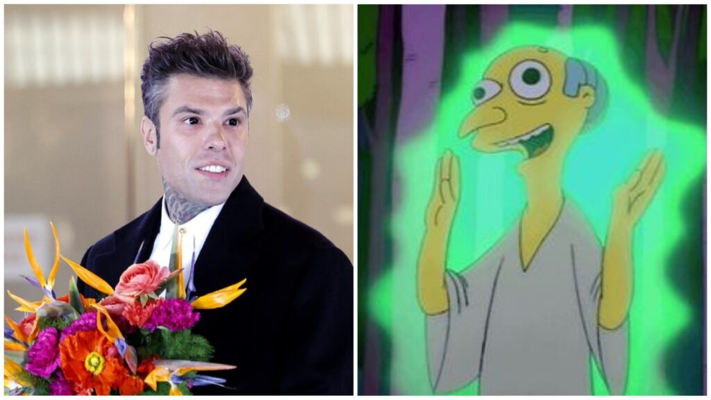Fedez occhi neri Sanremo 2025