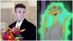 Fedez occhi neri Sanremo 2025