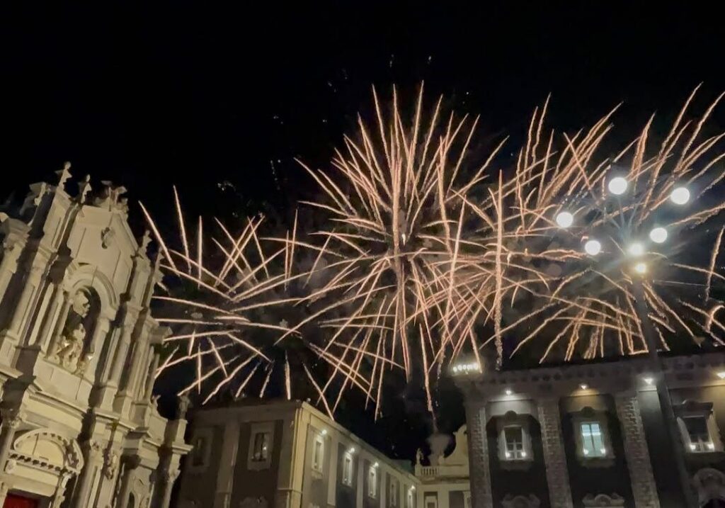 Fuochi d'artificio Festa Sant'Agata Catania