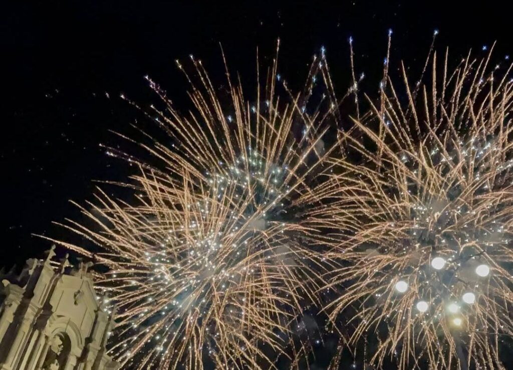 Fuochi d'artificio Festa Sant'Agata Catania