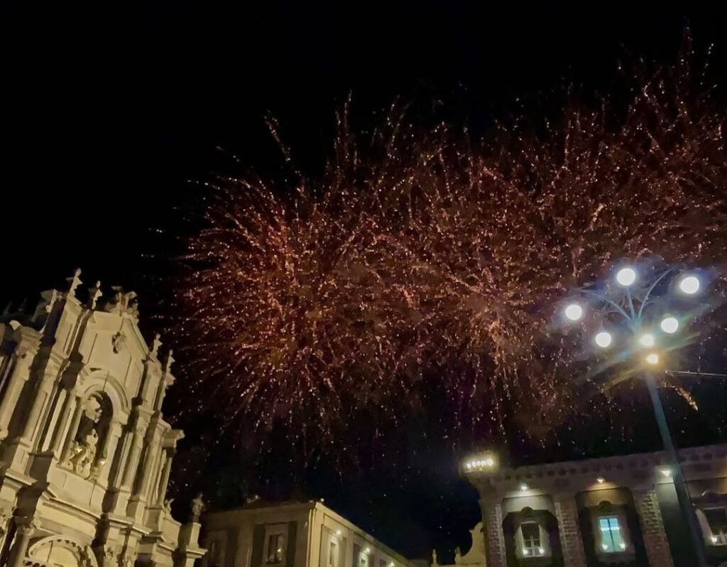 Fuochi d'artificio Festa Sant'Agata Catania