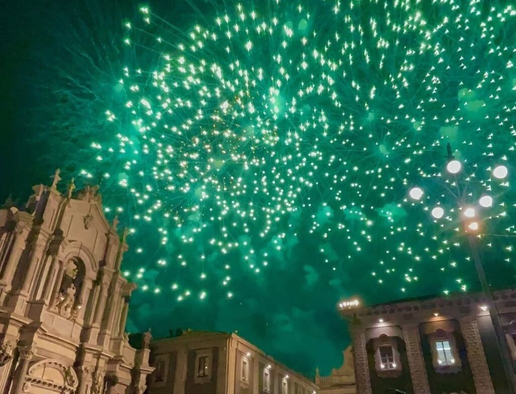 Fuochi d'artificio Festa Sant'Agata Catania