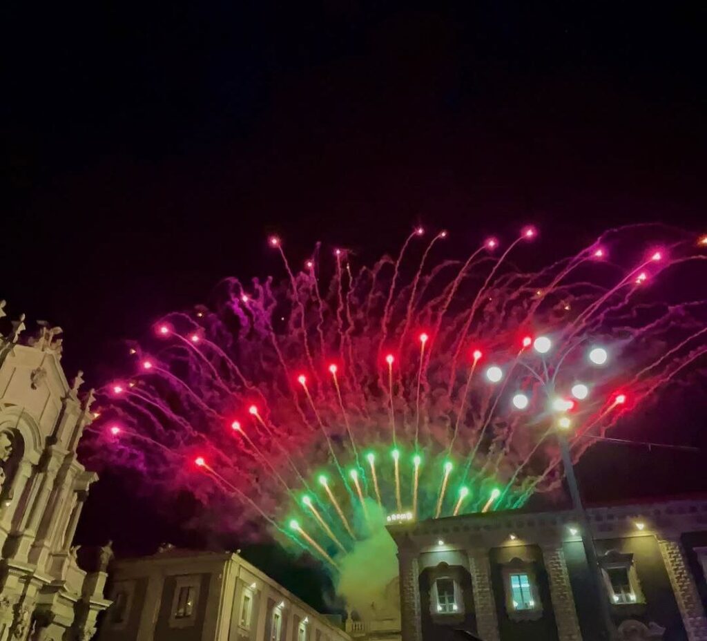 Fuochi d'artificio Festa Sant'Agata Catania