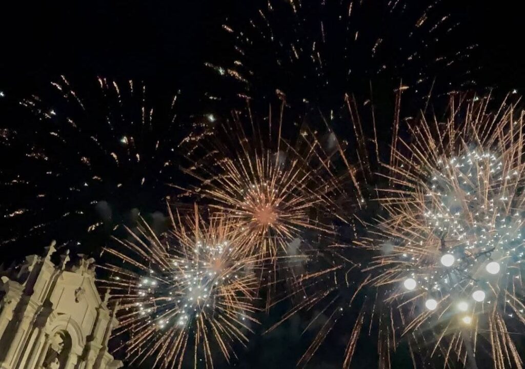 Fuochi d'artificio Festa Sant'Agata Catania
