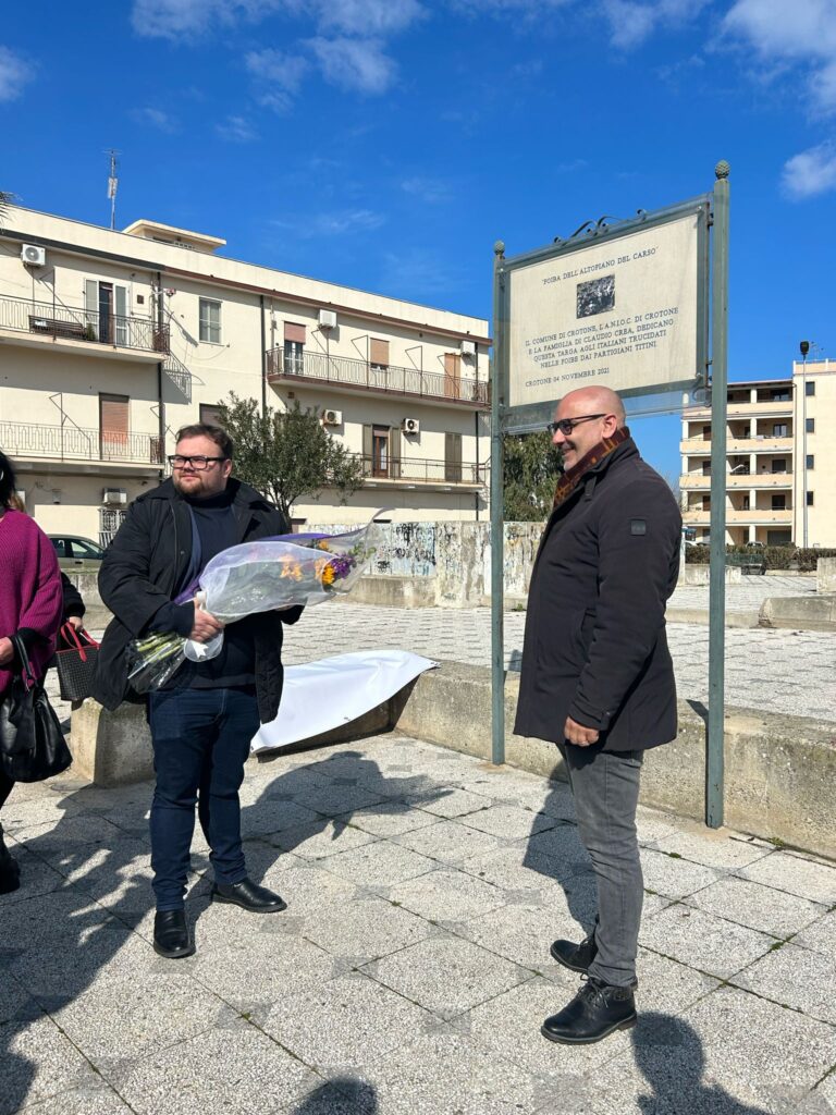 Gioventù Nazionale Crotone commermorazione vittime Foibe