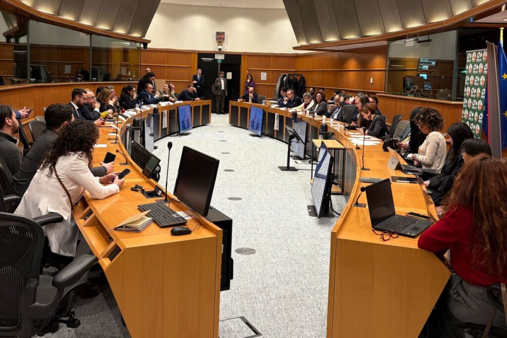 Incontro a Bruxelles dei no Ponte