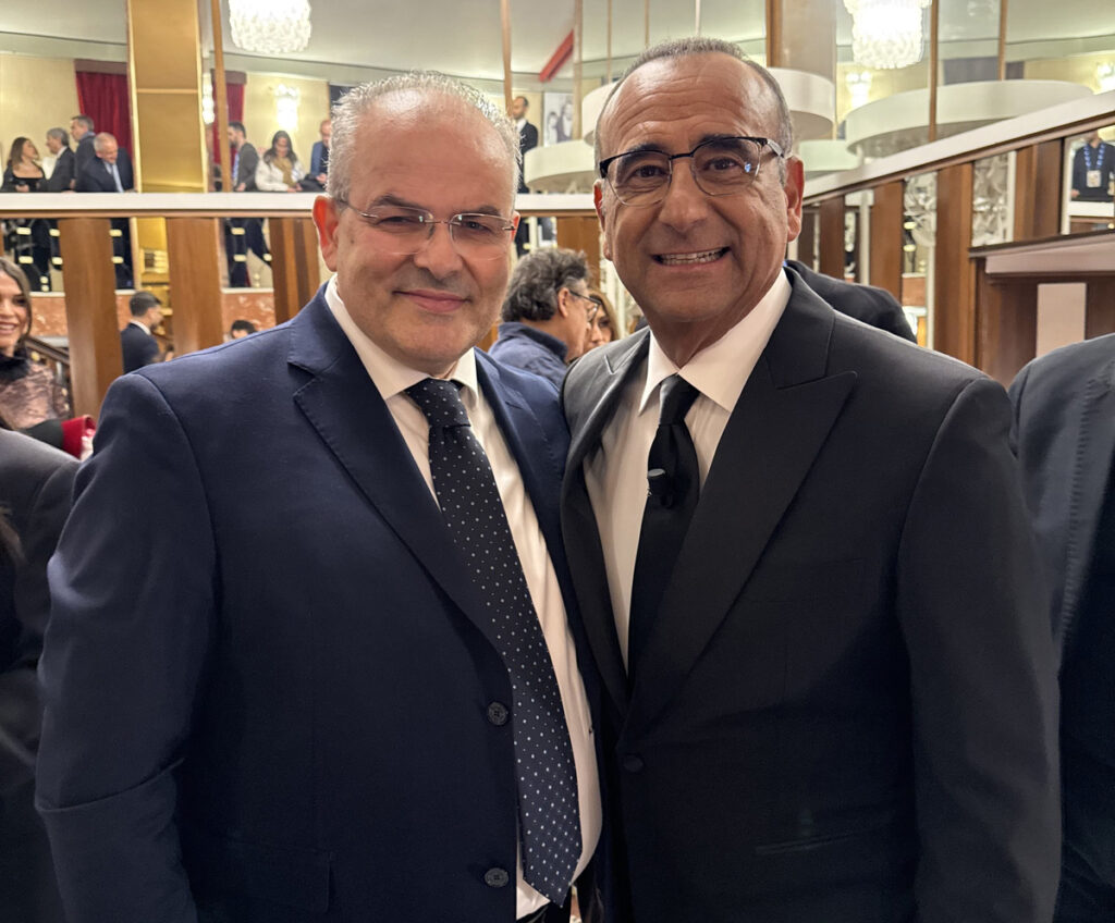 Michele Affidato e Carlo Conti