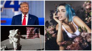 Rose Villain Trump uomo sulla luna