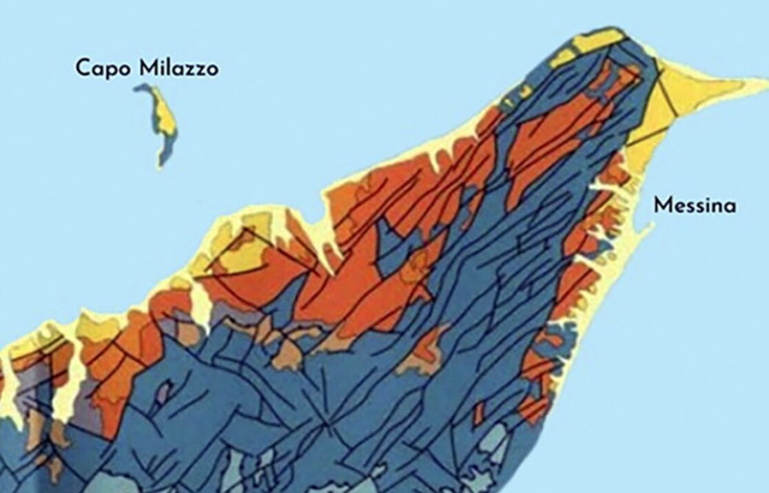 Illustrazione dell’Isola di Milazzo un milione di anni fa