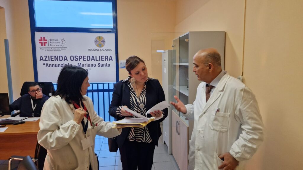 Sopralluogo garante stanganelli ospedale cosenza