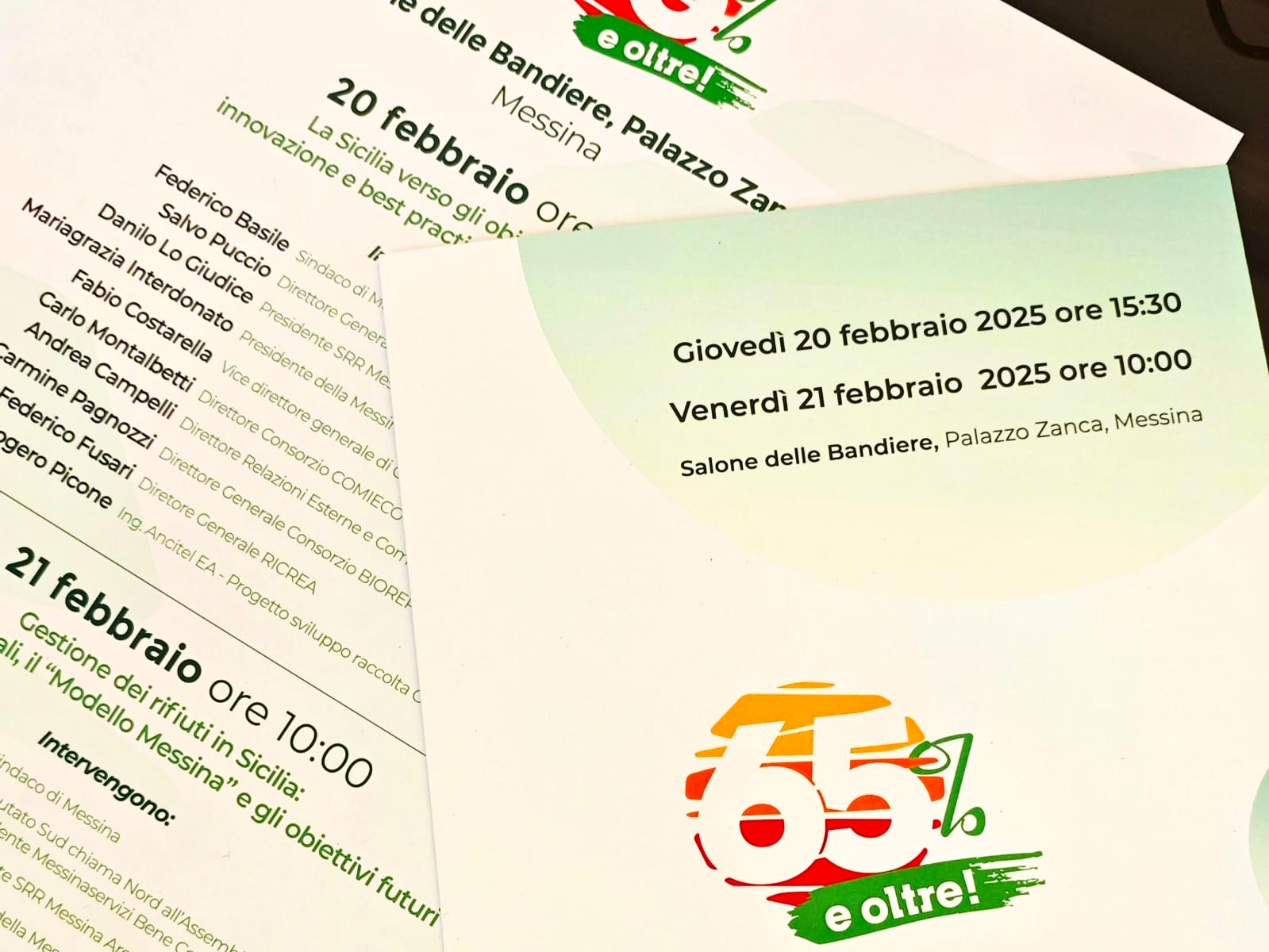 conferenza messina 65% ed oltre