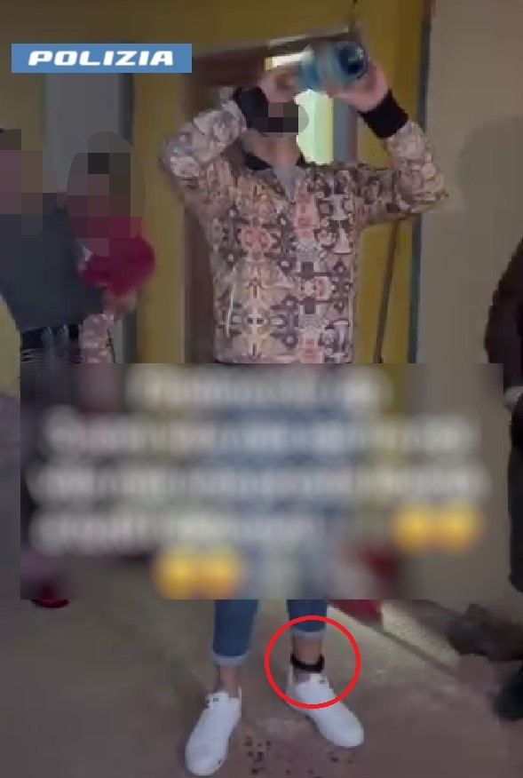 giovane festeggia domiciliari catania
