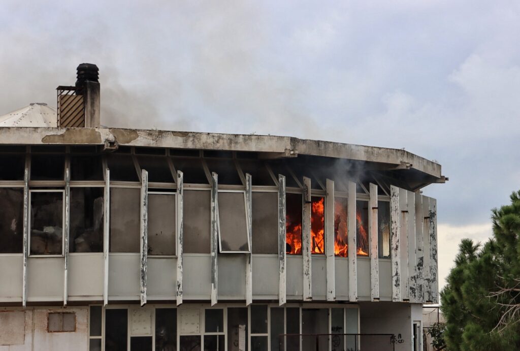 incendio torre nervi