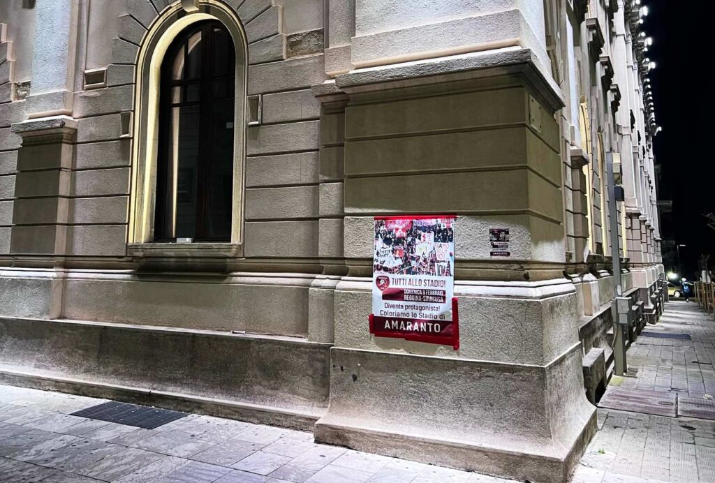 manifesti abusivi reggina siracusa