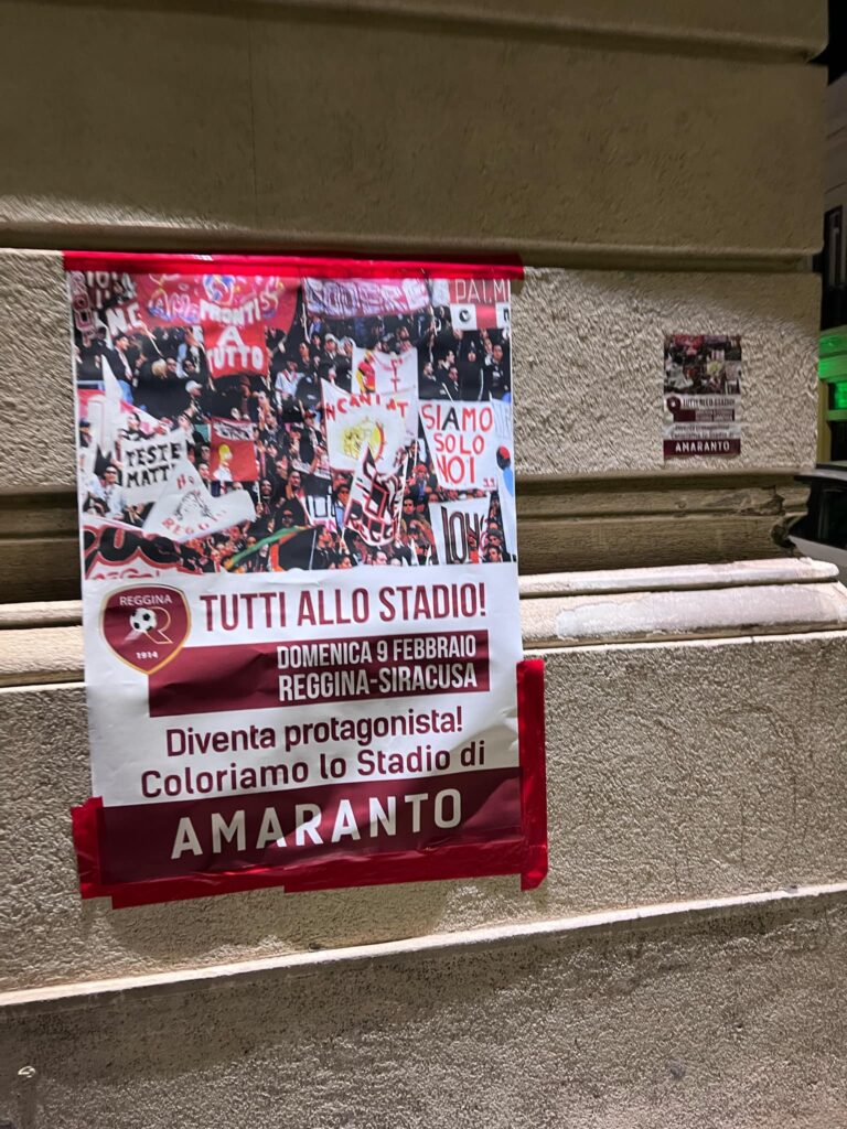 manifesti abusivi reggina siracusa