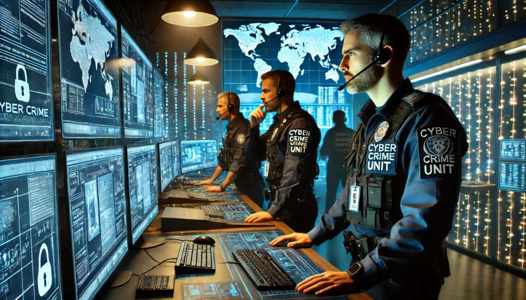 polizia che scopre crimini online