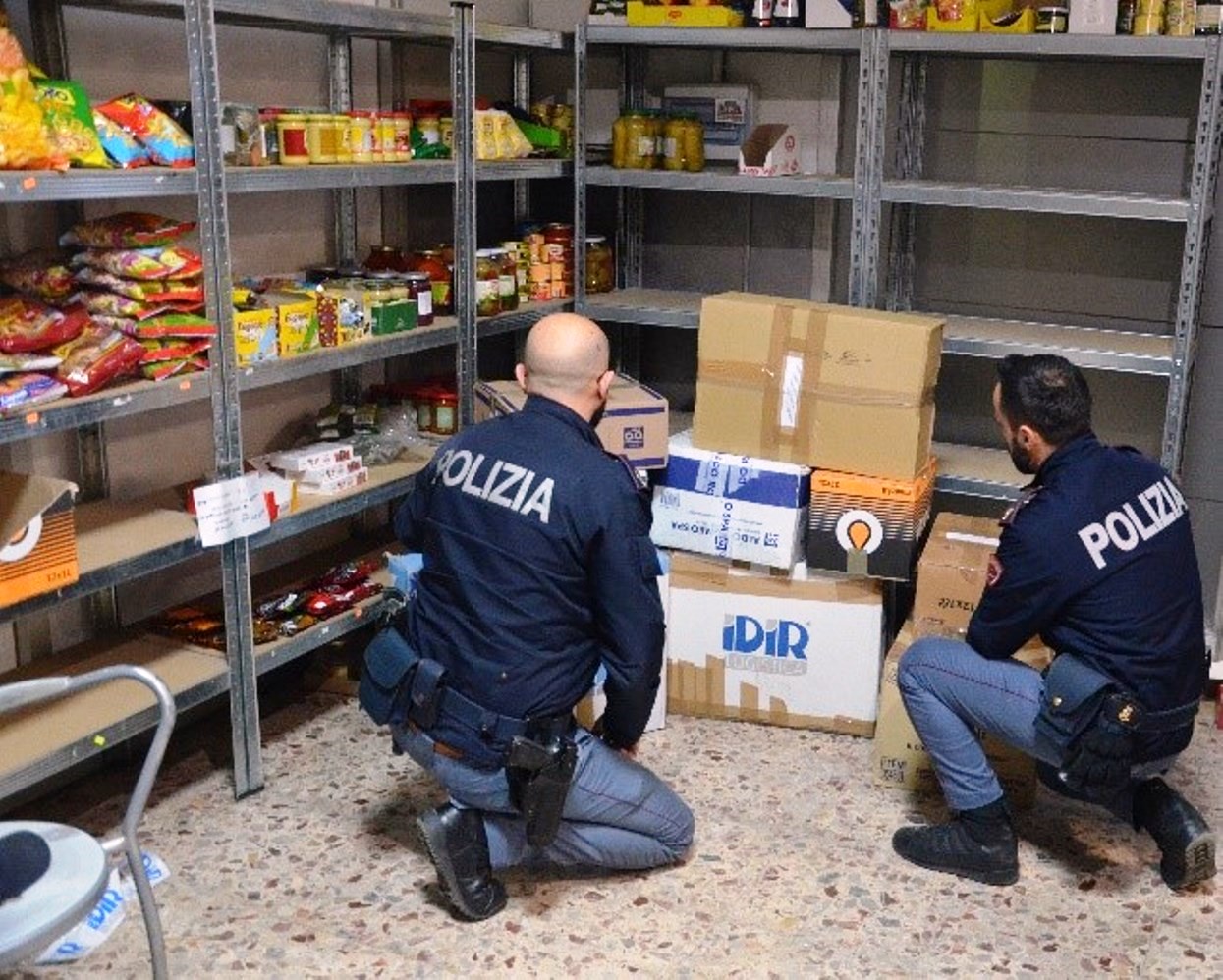 sequestro prodotti alimentari polizia
