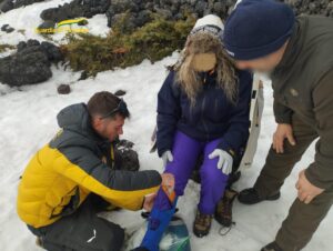 soccorso alpino escursionista ferita