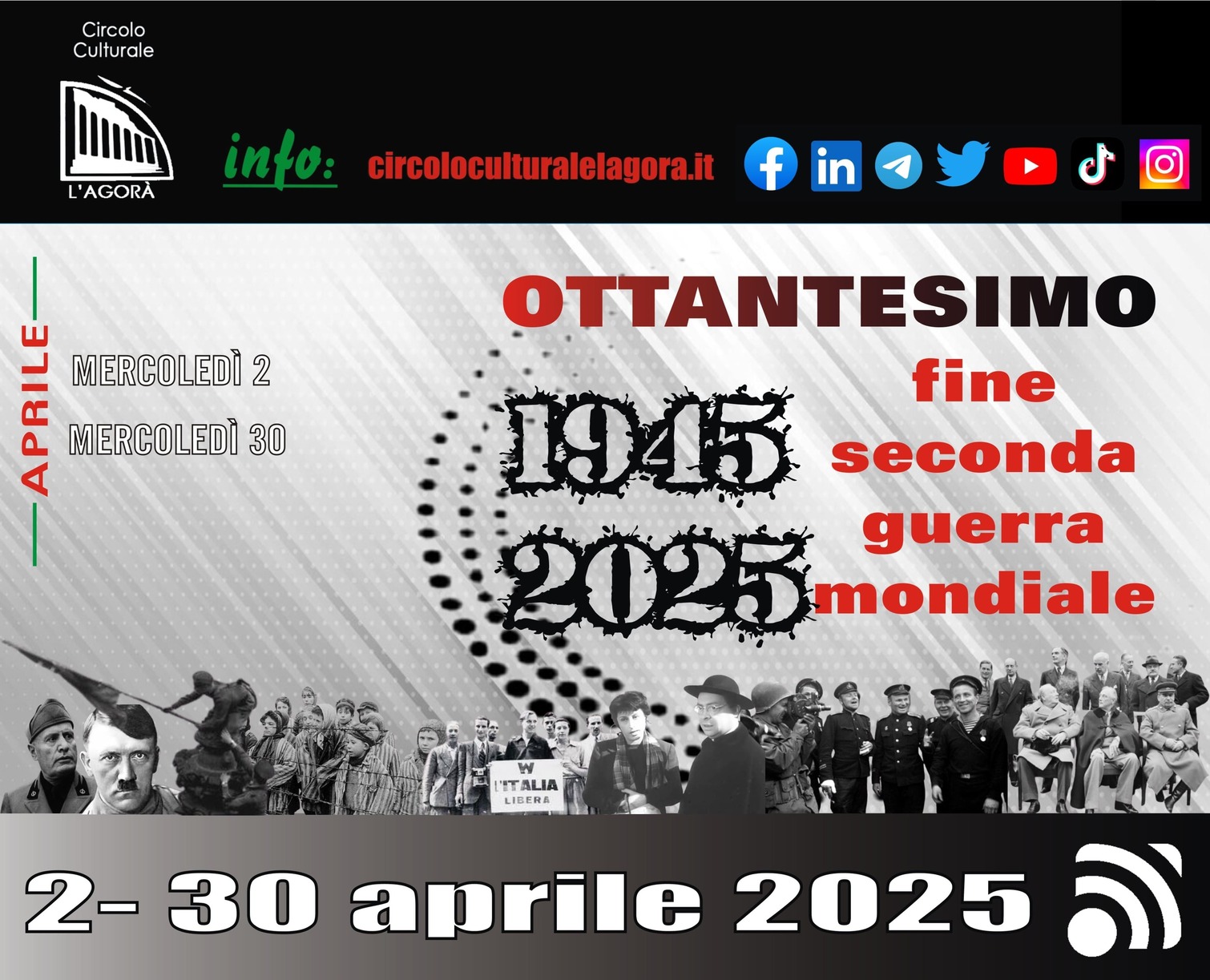 80esimo anniversario fine II Guerra Mondiale