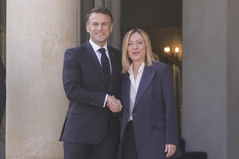 Emmanuel Macron e Giorgia Meloni