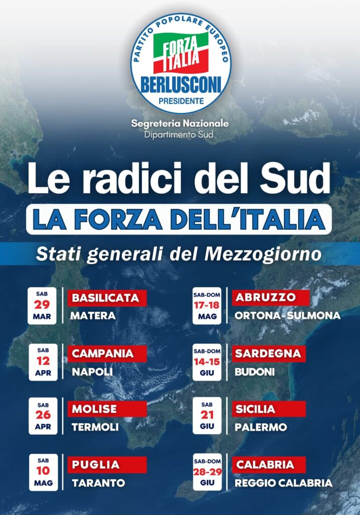 Forza Italia presenta gli Stati generali del Sud