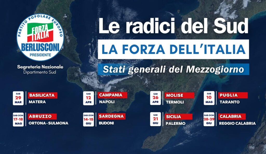 Forza Italia presenta gli Stati generali del Sud