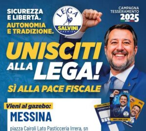 Gazebo Lega 8-9 marzo 2025 Messina