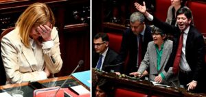 Giorgia Meloni e Roberto Speranza