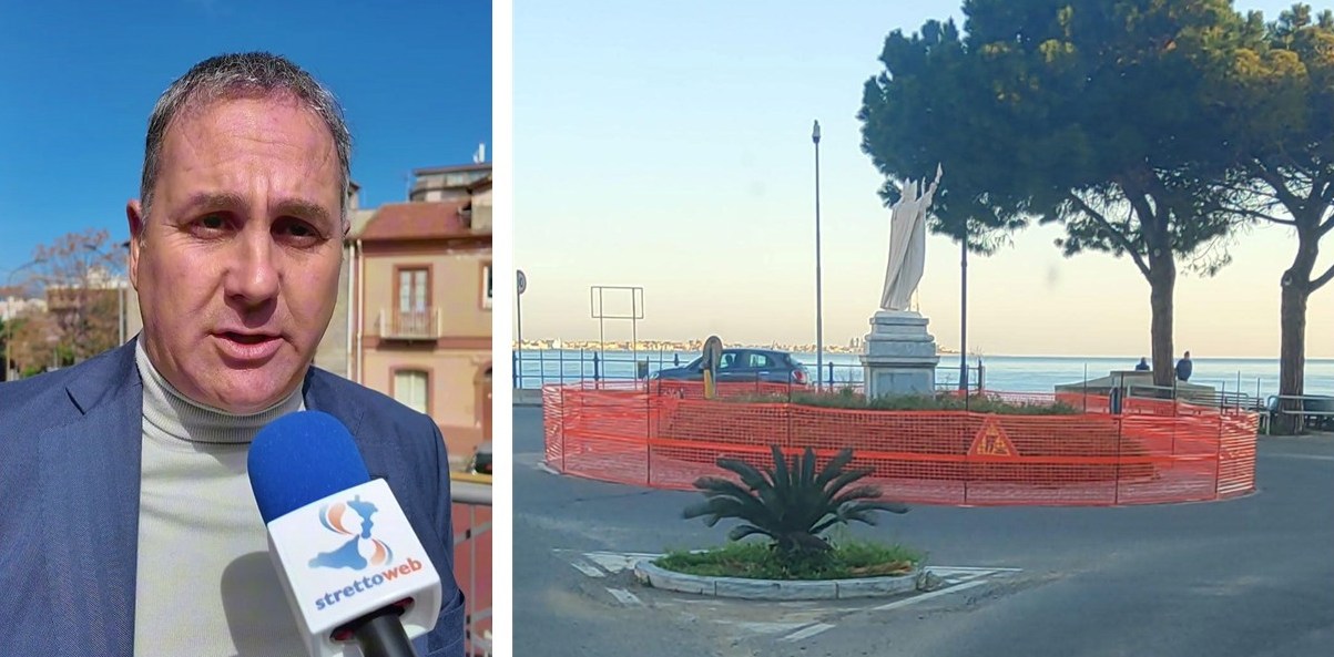 Giovanni Siclari e statua papa giovanni