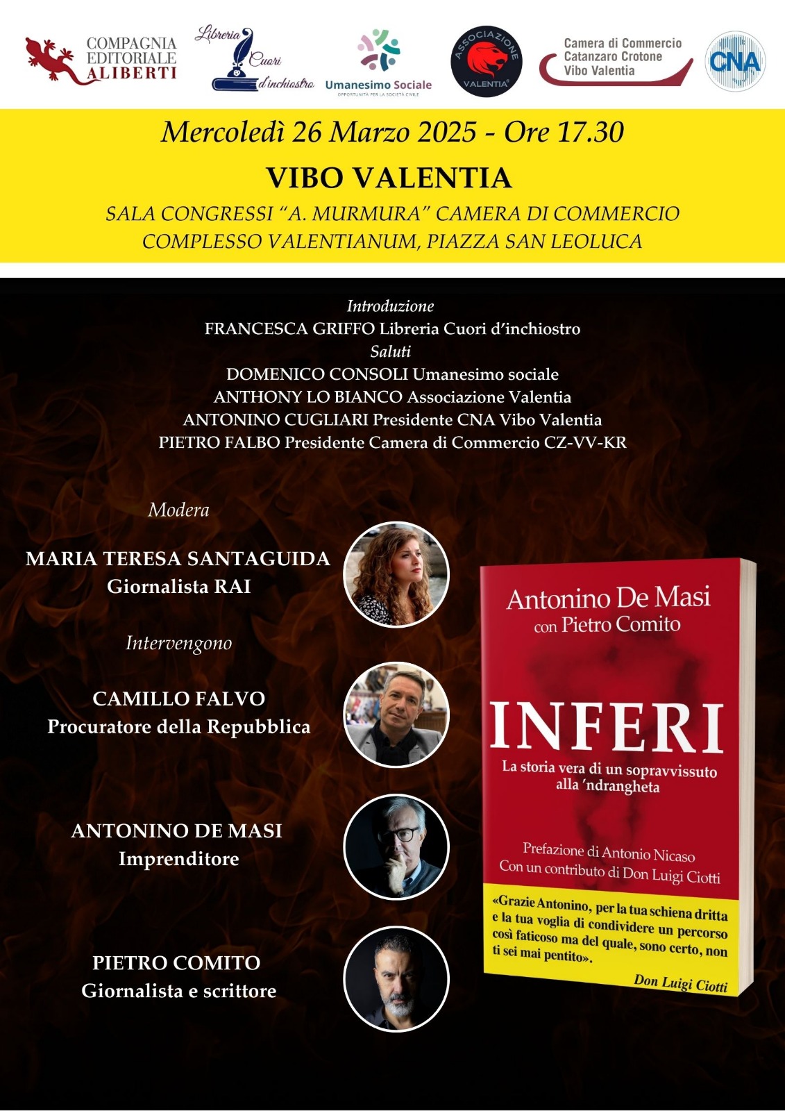 Locandina Presentazione libro Inferi