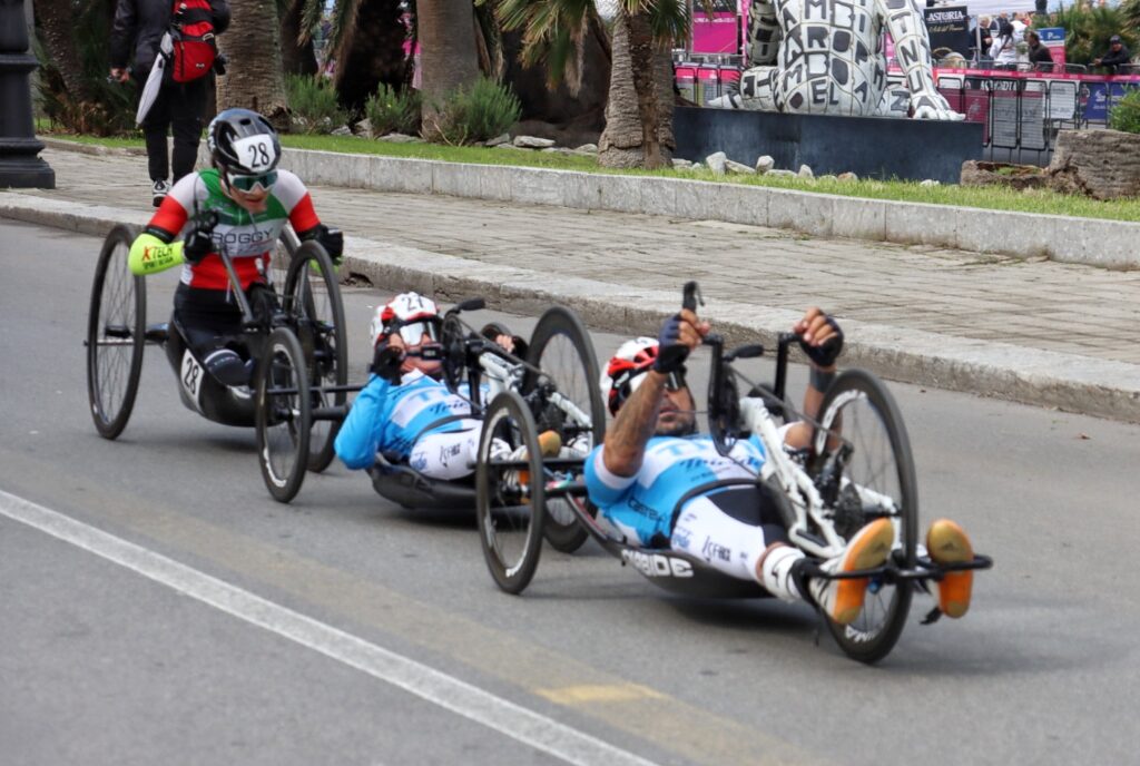 Partenza giro handbike