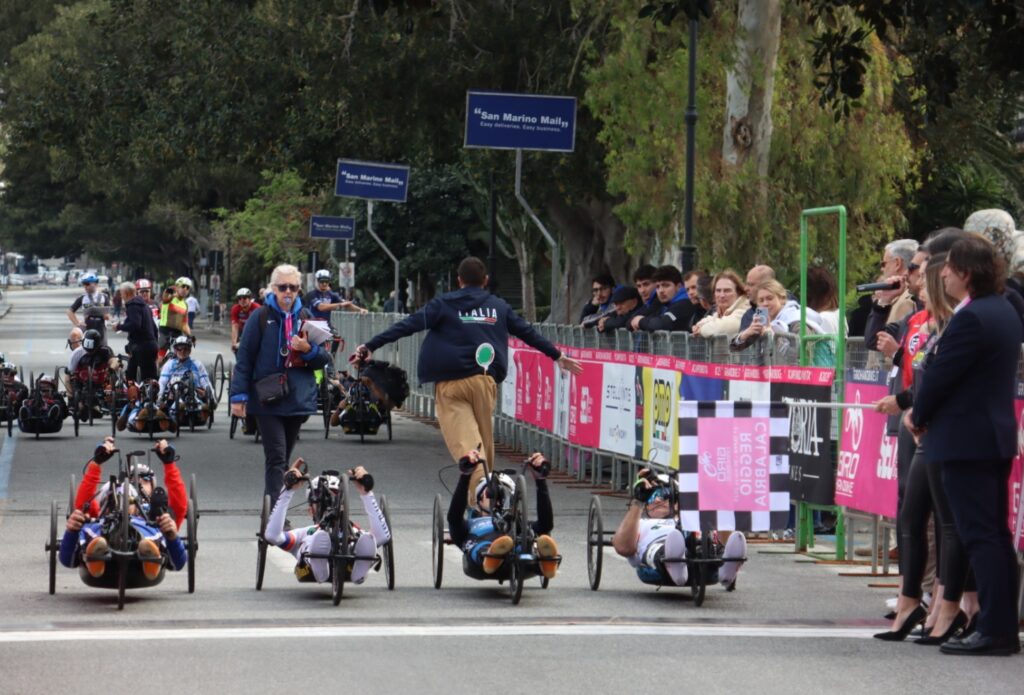 Partenza giro handbike