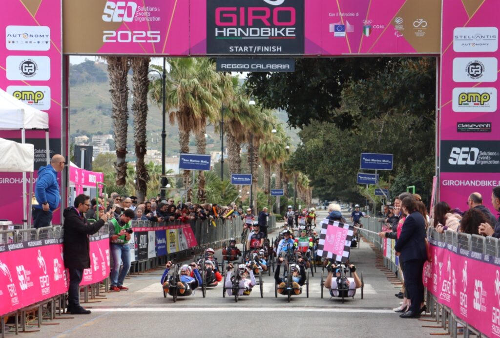 Partenza giro handbike